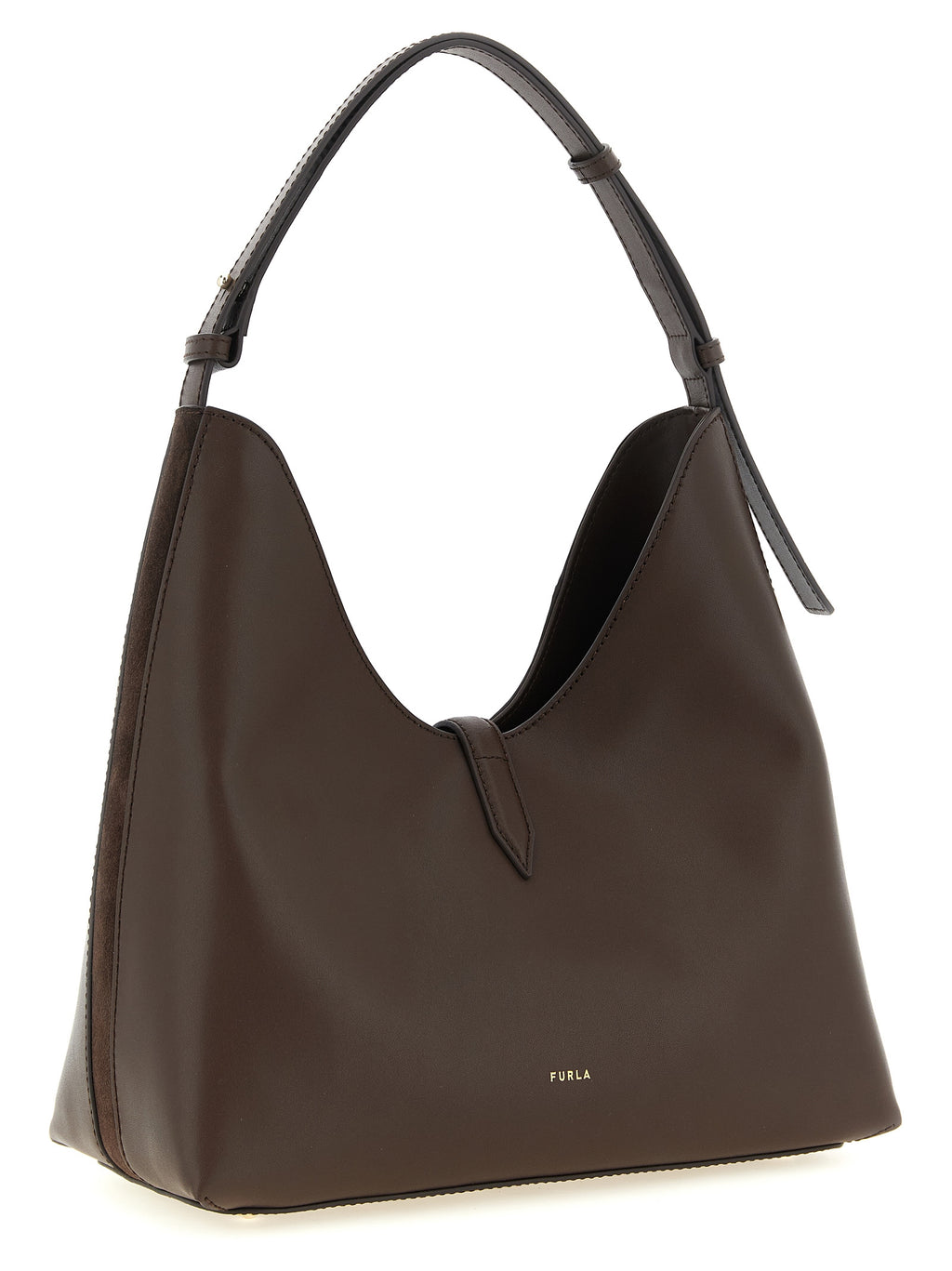 Furla Braunes Kalbsleder Damen Crossbody Tasche