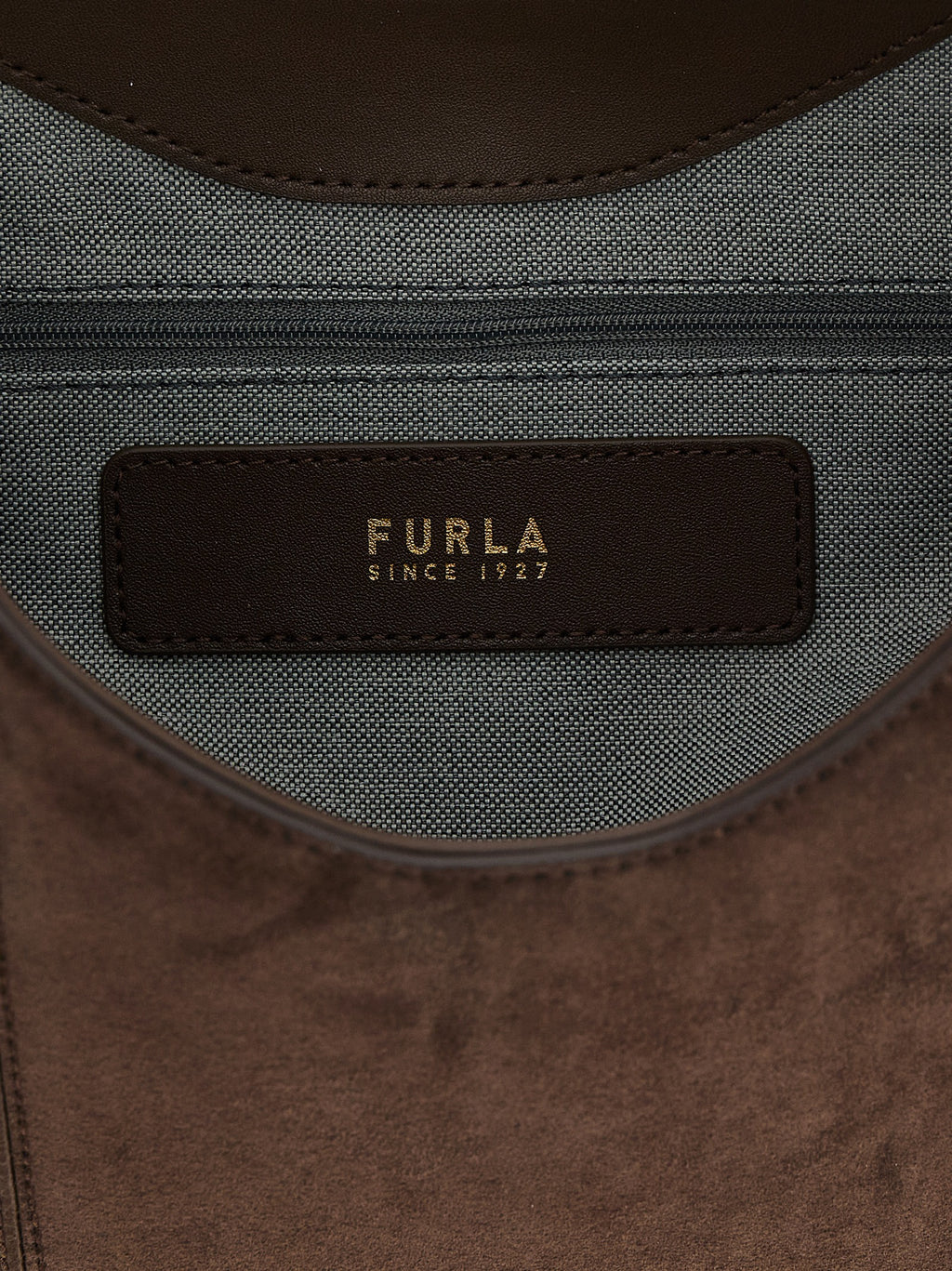Furla Braunes Kalbsleder Damen Crossbody Tasche