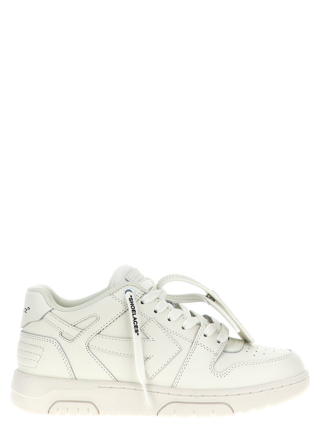 Off-White Weiße Kalbsleder Low-Top-Sneaker