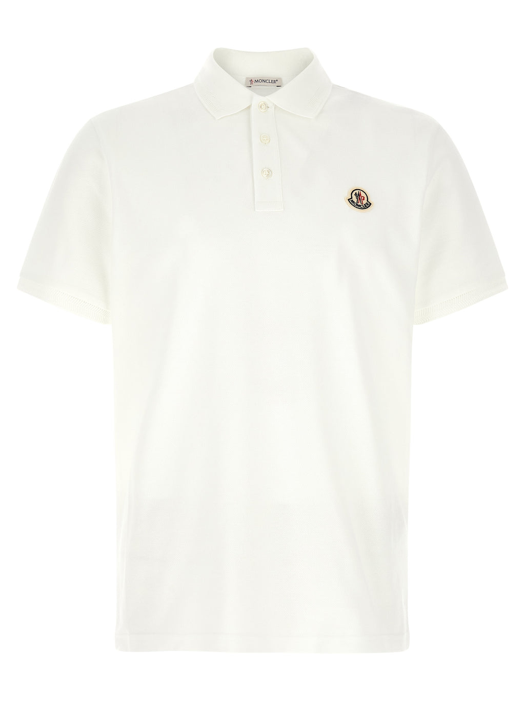 Weißes Poloshirt aus Baumwolle