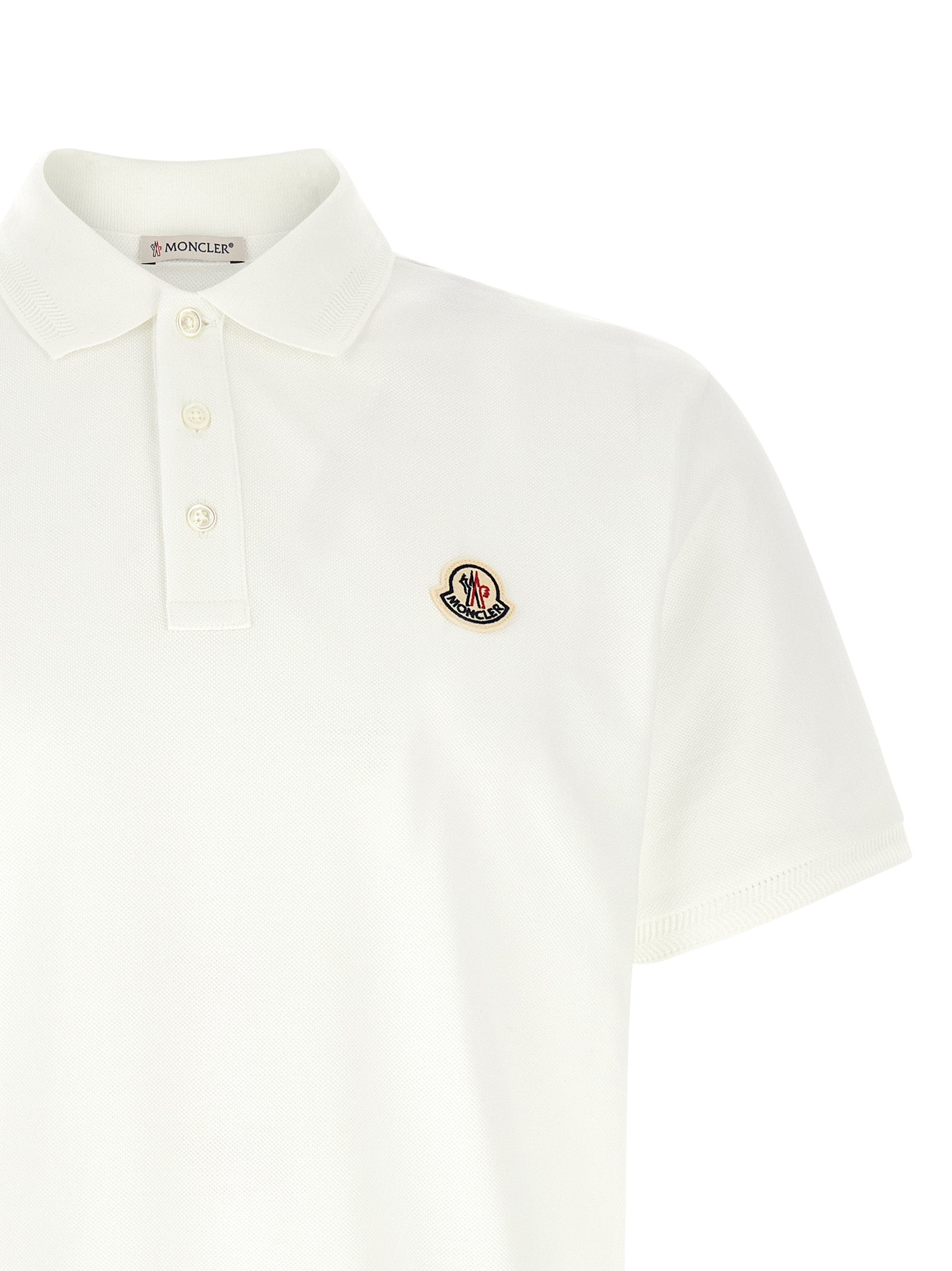 Weißes Poloshirt aus Baumwolle
