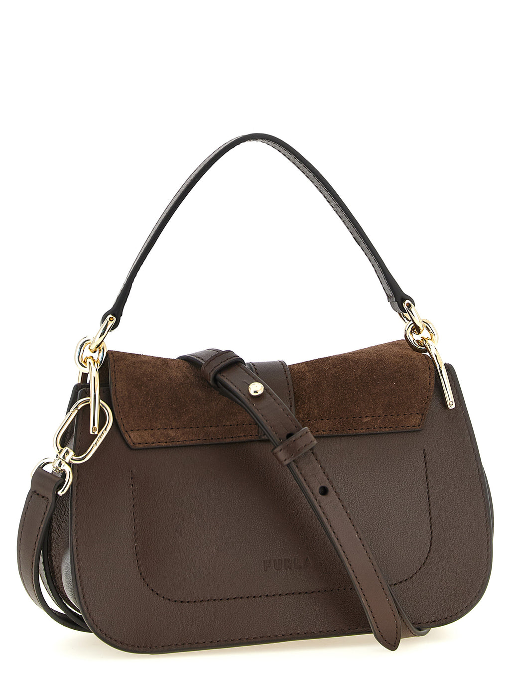 Furla Braune Kalbsleder-Handtasche