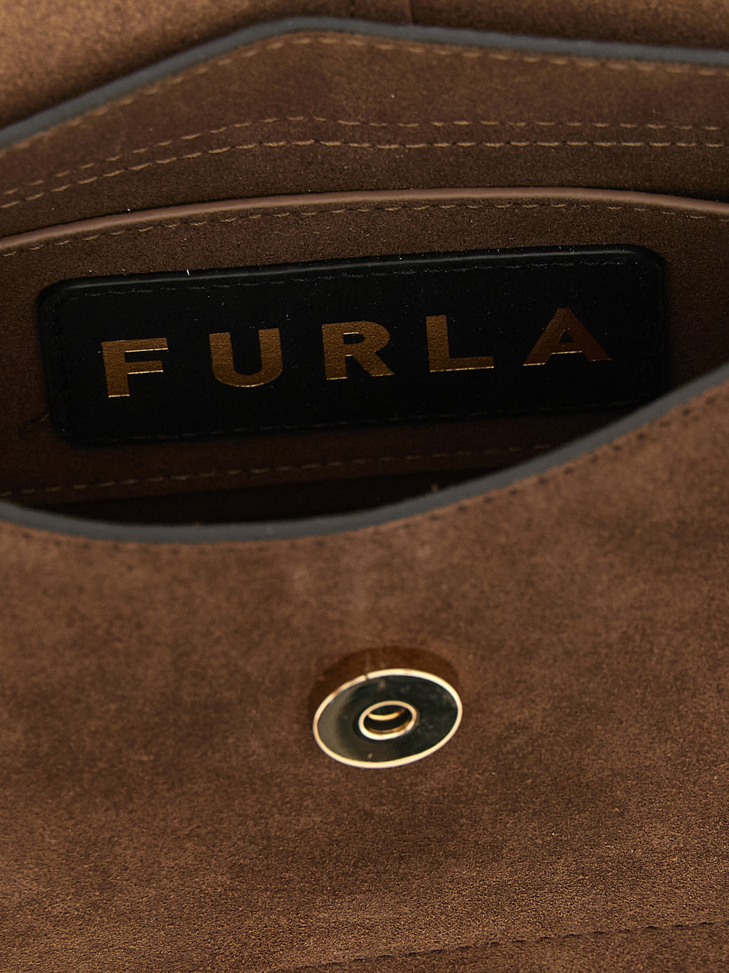 Furla Braune Kalbsleder-Handtasche