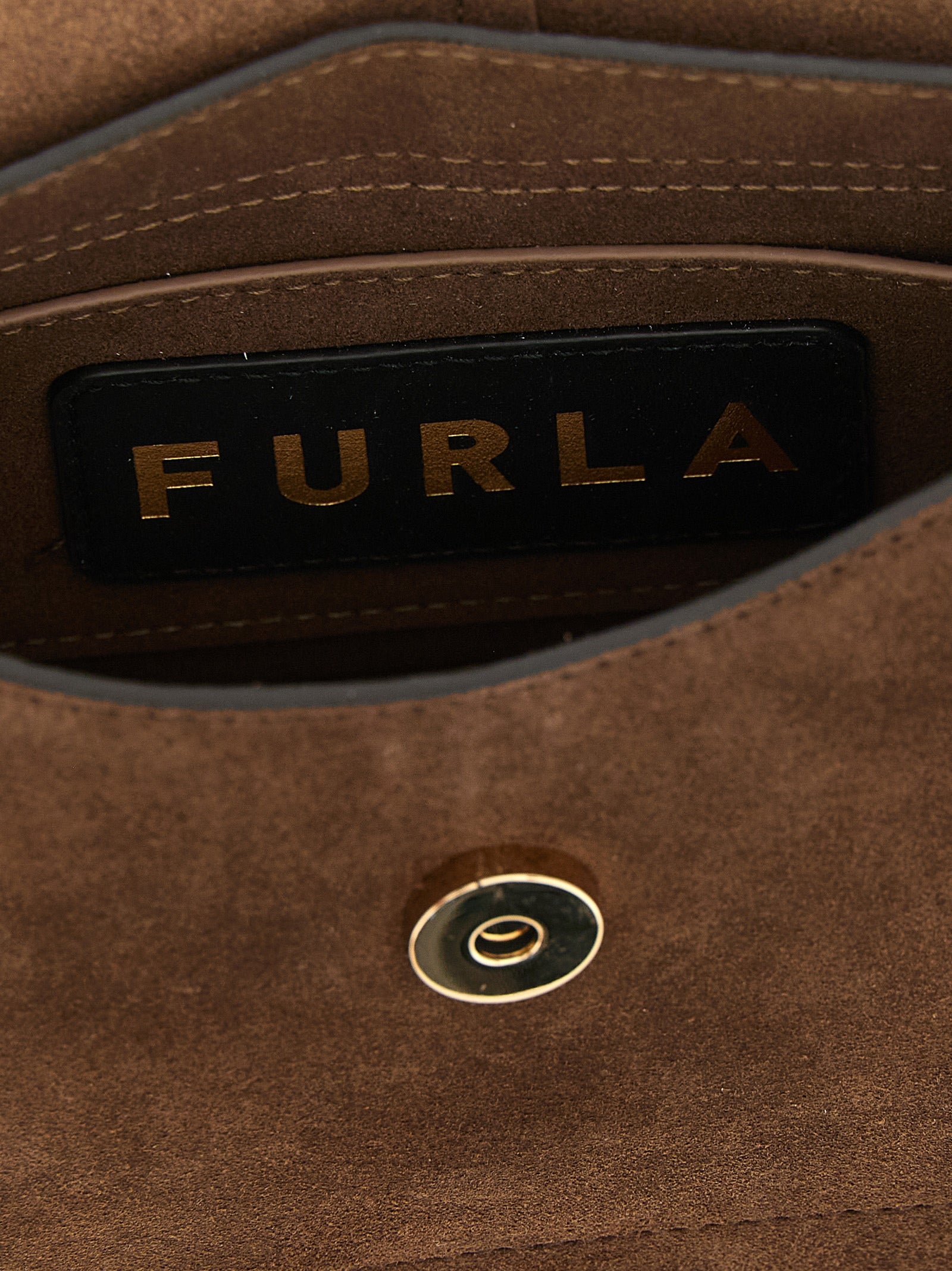 Furla Braune Kalbsleder-Handtasche