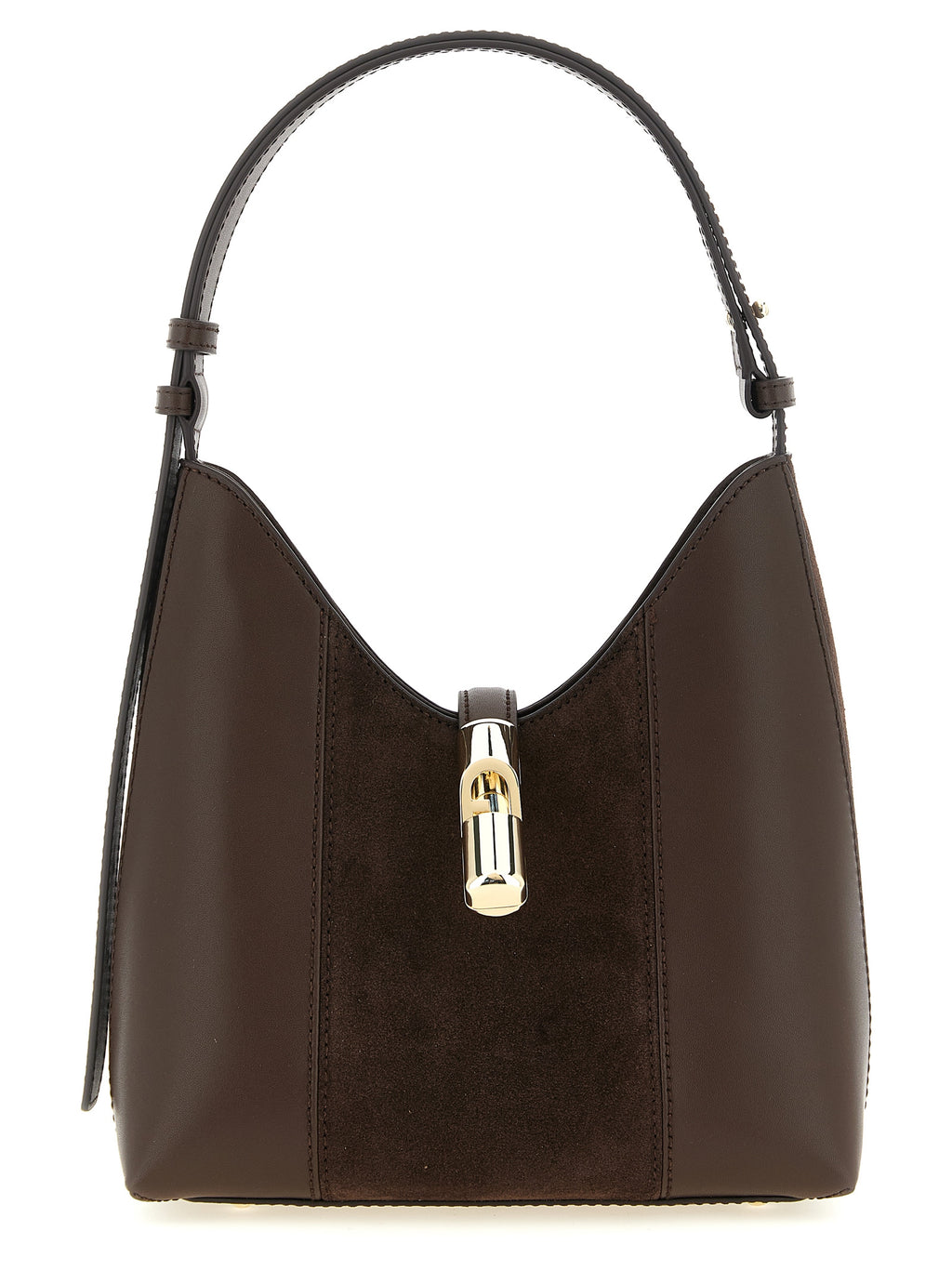 Furla Braunes Kalbsleder Damen Crossbody Tasche