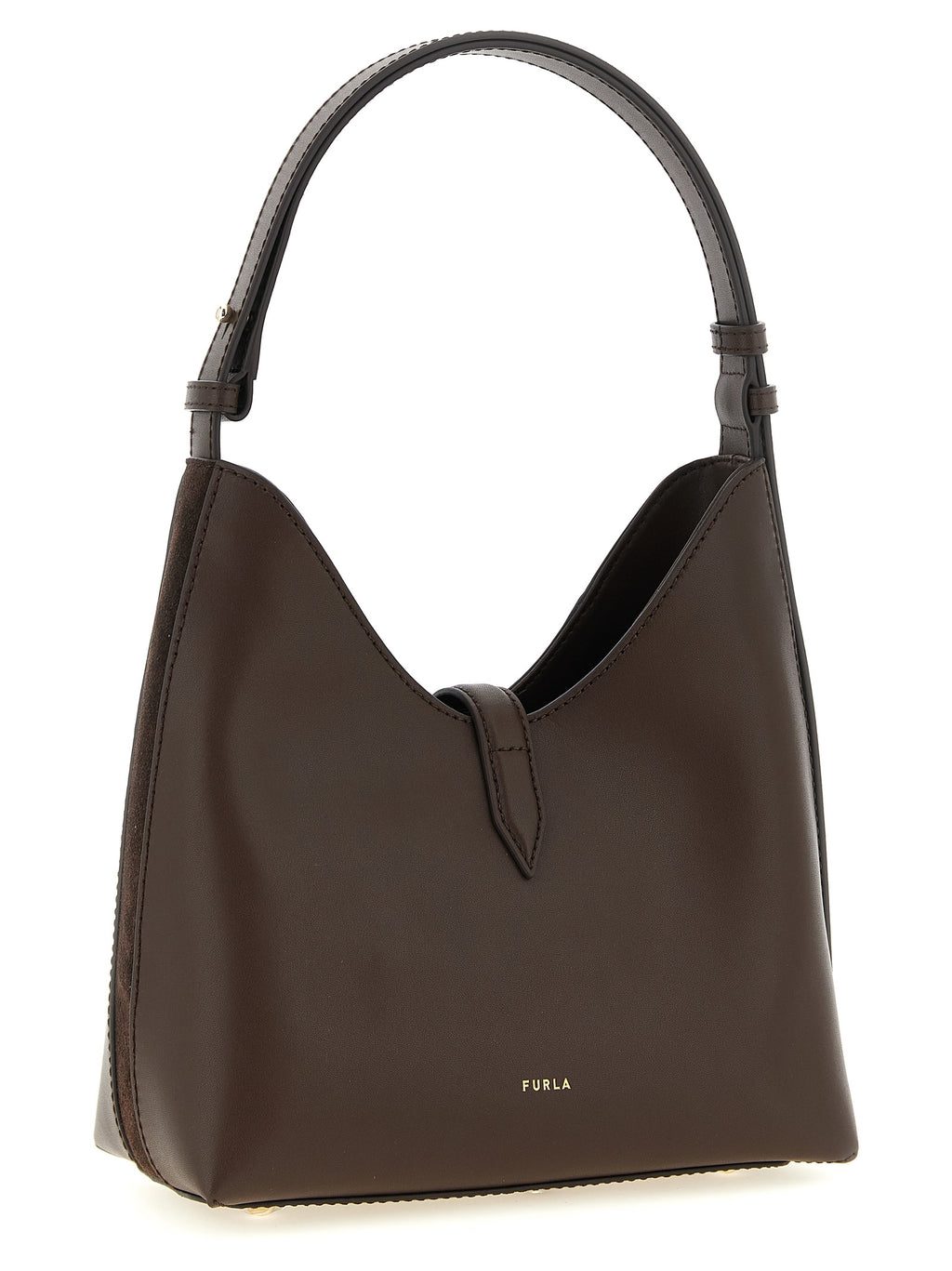 Furla Braunes Kalbsleder Damen Crossbody Tasche