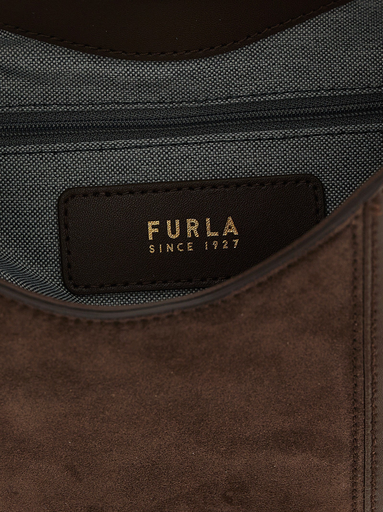 Furla Braunes Kalbsleder Damen Crossbody Tasche
