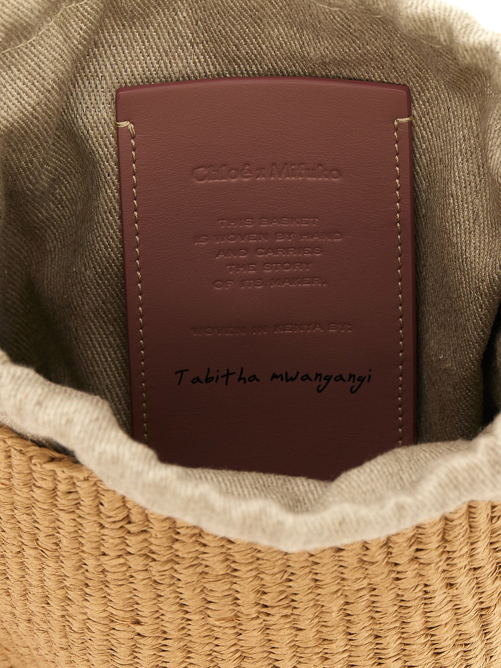 Chloé Beige Paper Handtasche