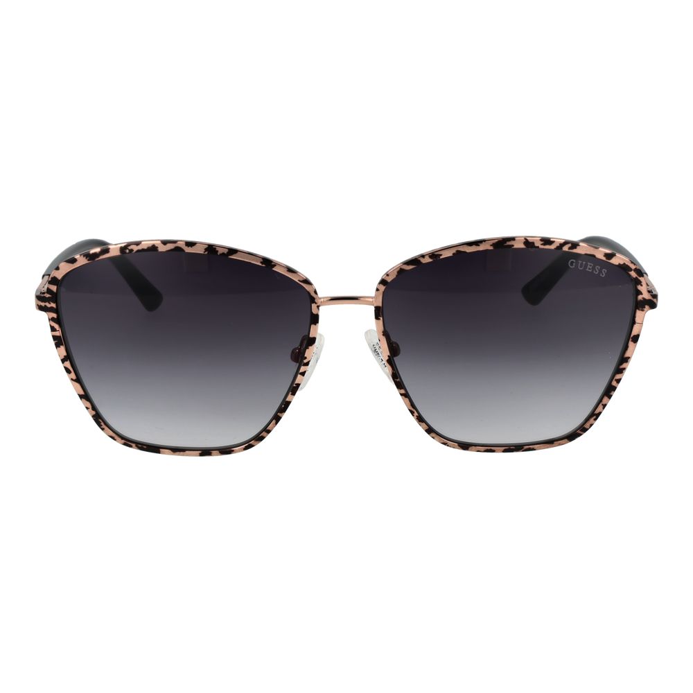 Sonnenbrille aus Roségold-Metall