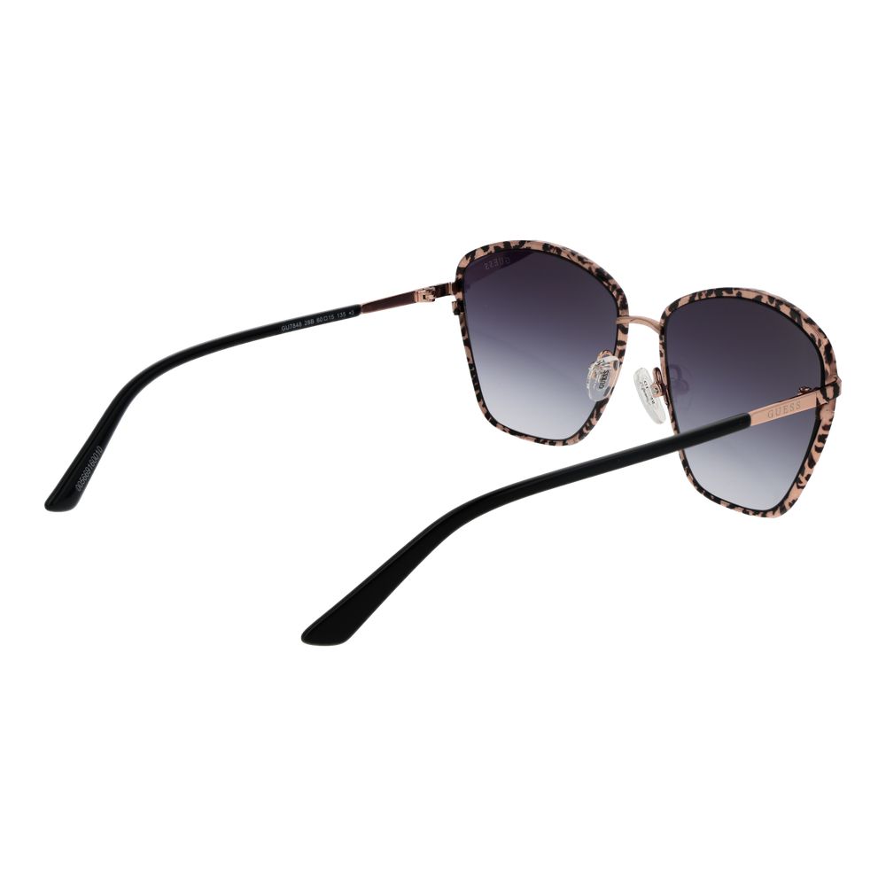 Sonnenbrille aus Roségold-Metall