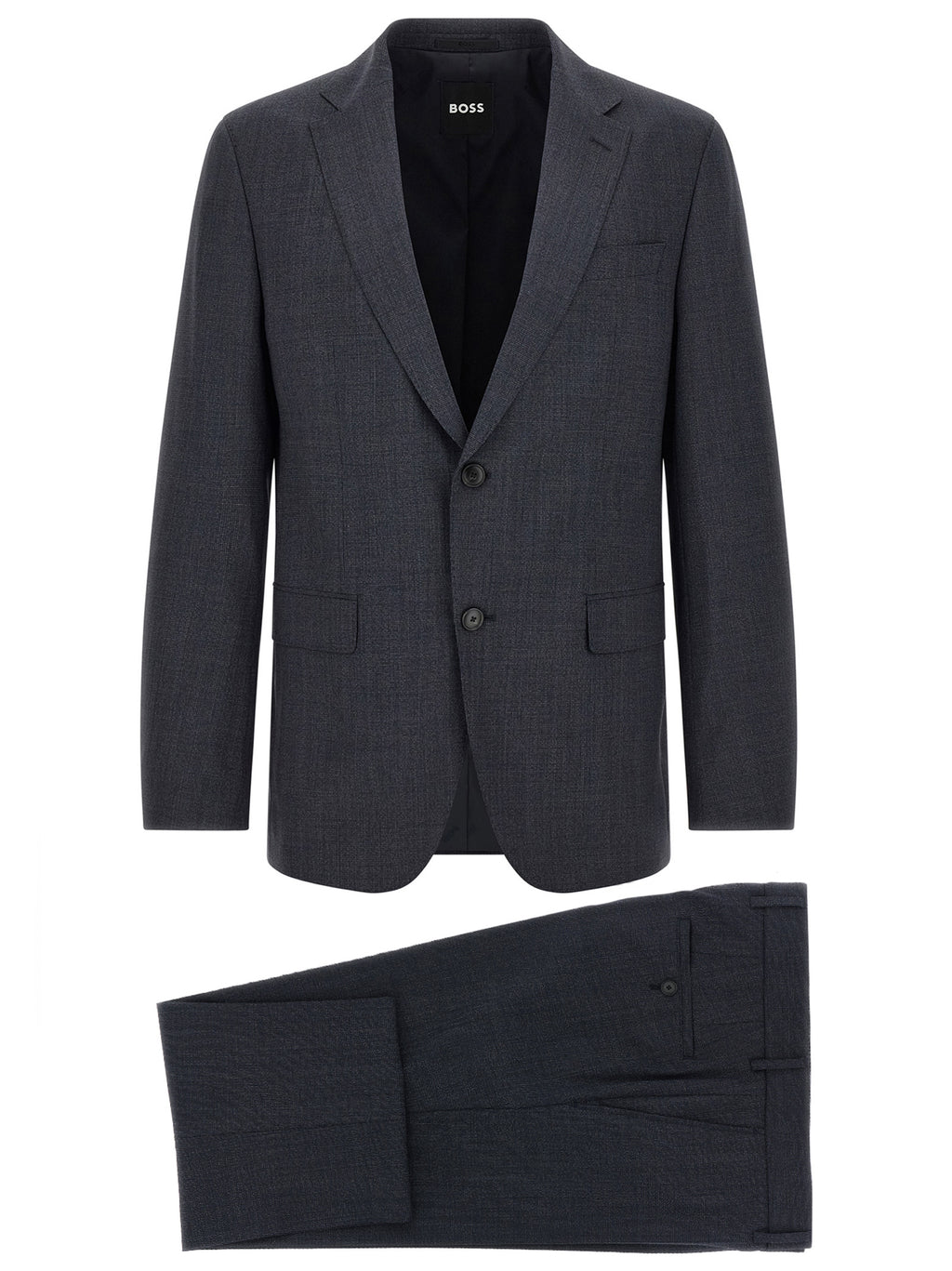 Hugo Boss Blaues Zweiteiler-Anzug aus Polyester