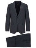 Hugo Boss Blaues Zweiteiler-Anzug aus Polyester