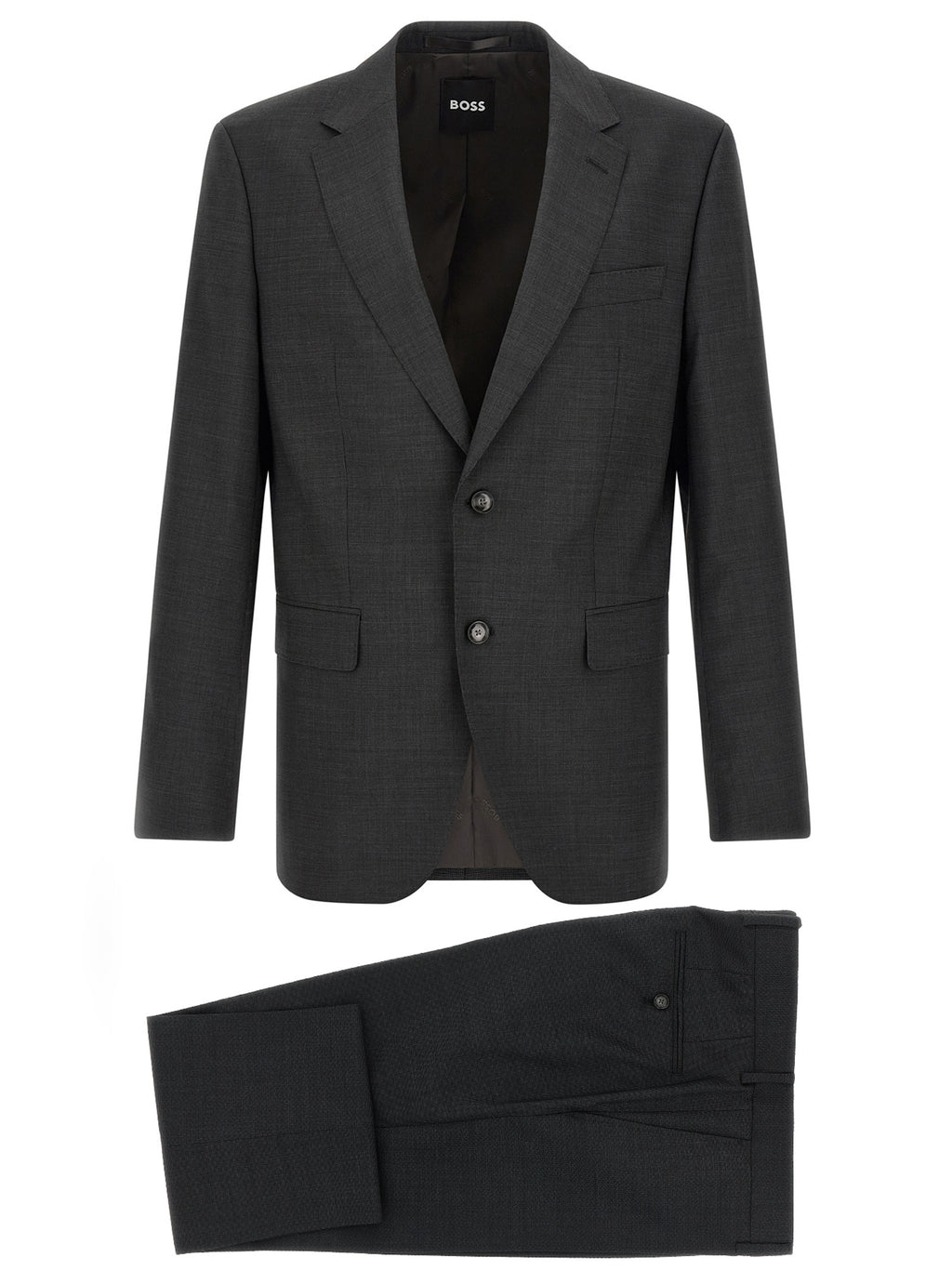 Hugo Boss Grauer Zweiteiler aus reiner Schurwolle