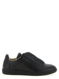 Maison Margiela Schwarze Kalbsleder Low-Top-Sneaker
