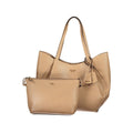 Guess Damenhandtasche aus beigem Polyurethan mit Schulterhenkeln – Stilvoll & Elegant.