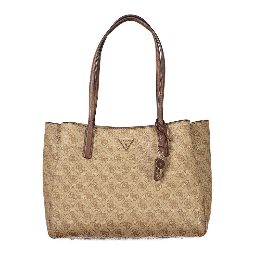 Guess Damenhandtasche Beige aus Polyurethan – Stilvoll & Modern