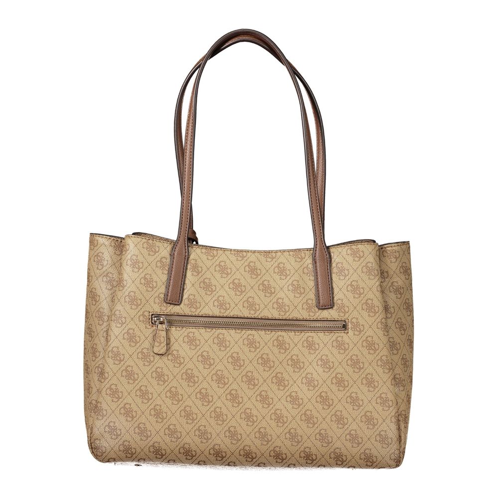 Guess Damenhandtasche Beige aus Polyurethan – Stilvoll & Modern