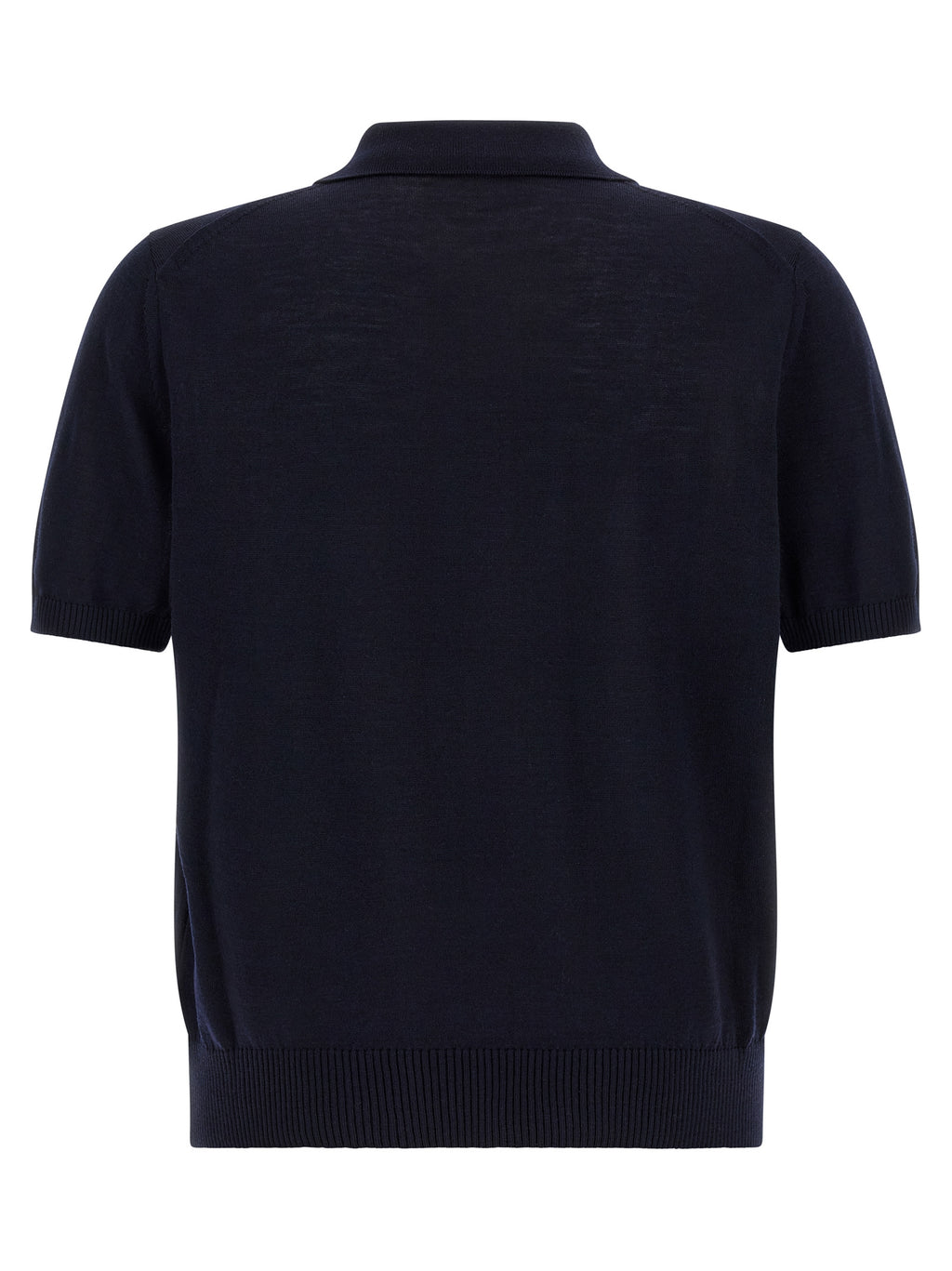 Hugo Boss Blaues Poloshirt aus reiner Schurwolle