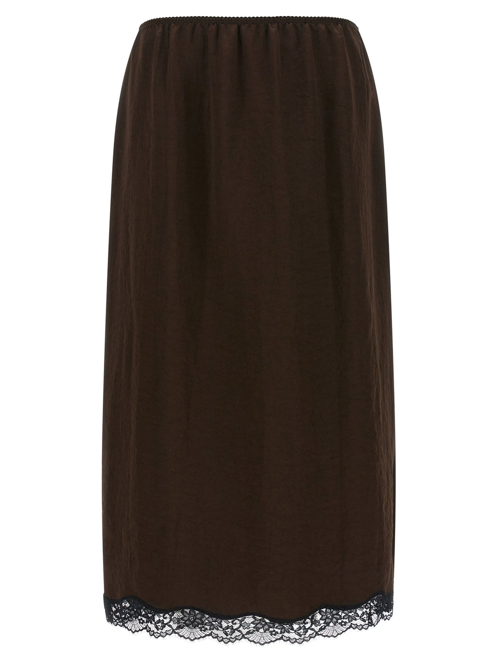 Twinset Brauner Marabou-Midi-Rock