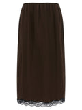 Twinset Brauner Marabou-Midi-Rock