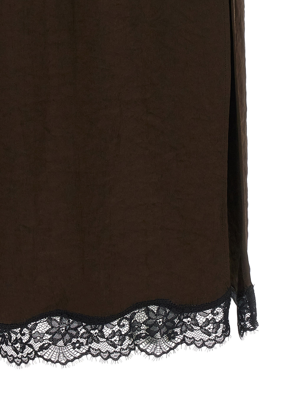 Twinset Brauner Marabou-Midi-Rock