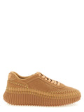 Chloé Beige Polyester Plateau-Sneaker