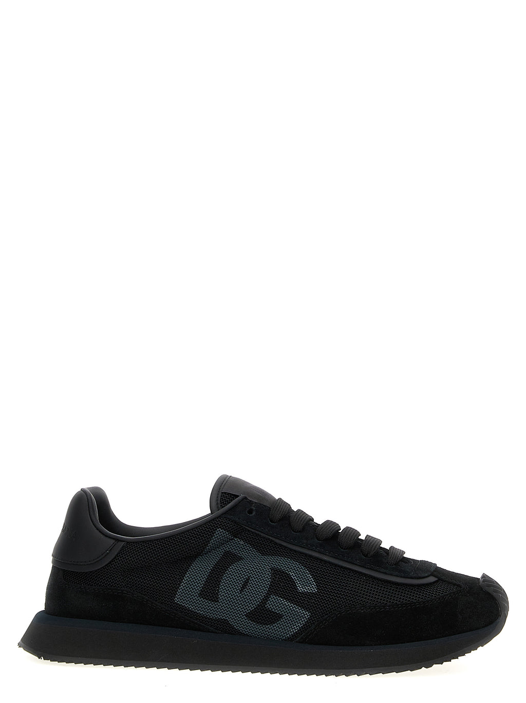 Dolce&Gabbana- Schwarze Kalbsleder-Sneaker