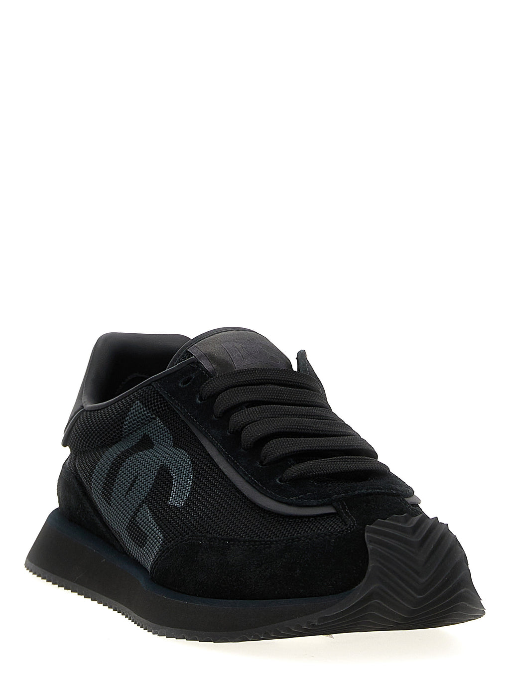 Dolce&Gabbana- Schwarze Kalbsleder-Sneaker