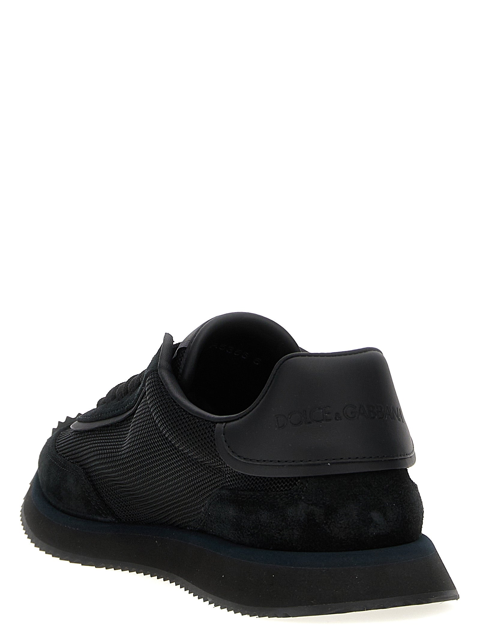 Dolce&Gabbana- Schwarze Kalbsleder-Sneaker