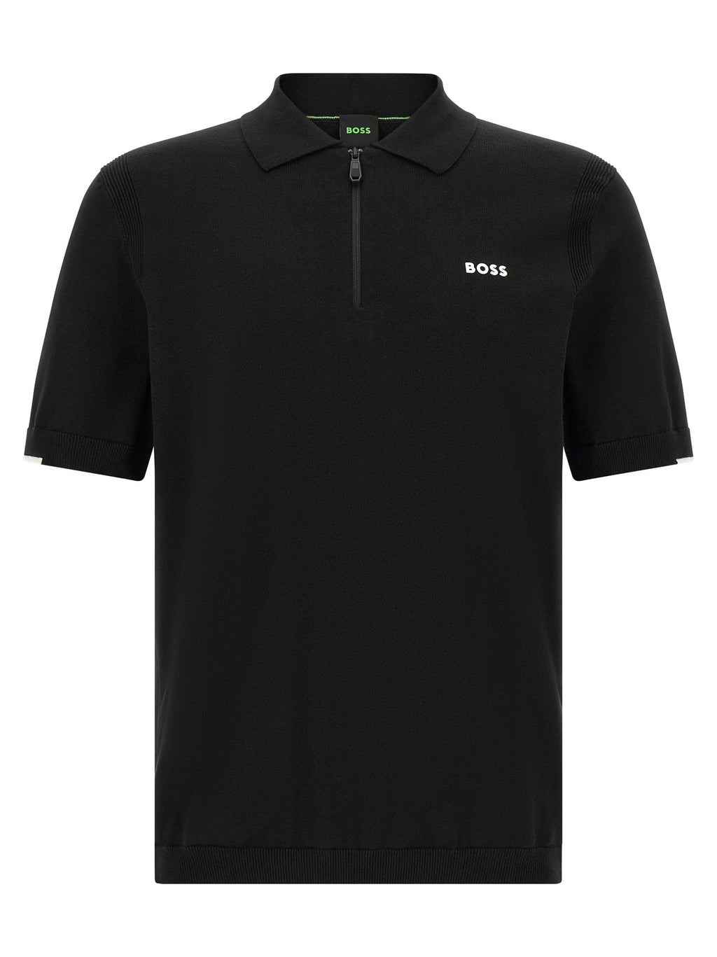 Hugo Boss Schwarzes Baumwoll-Poloshirt
