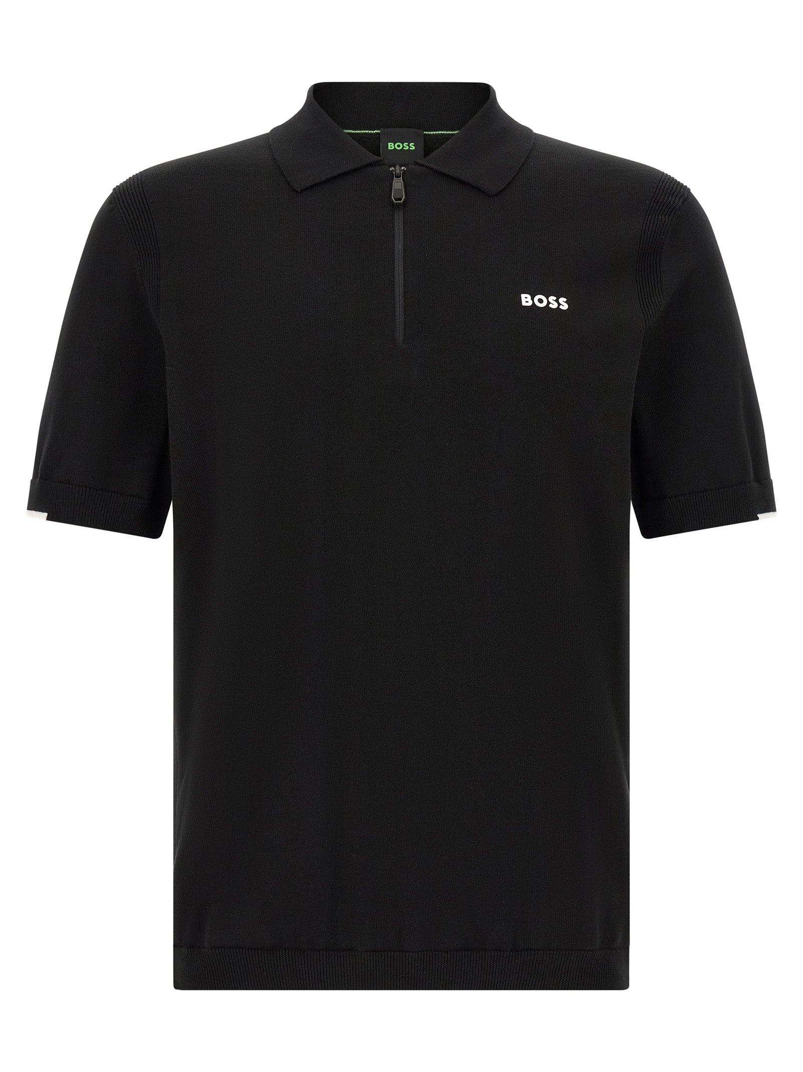 Hugo Boss Schwarzes Baumwoll-Poloshirt