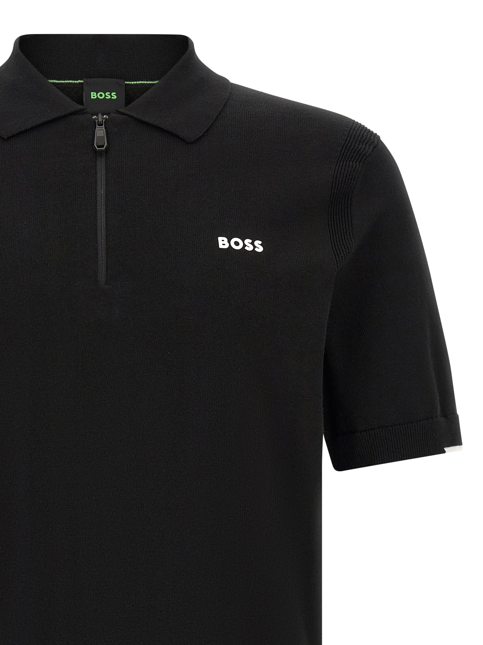 Hugo Boss Schwarzes Baumwoll-Poloshirt
