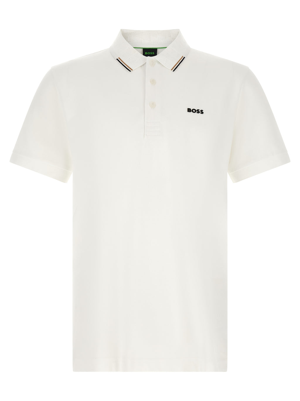 Hugo Boss Weißes Poloshirt aus Baumwolle