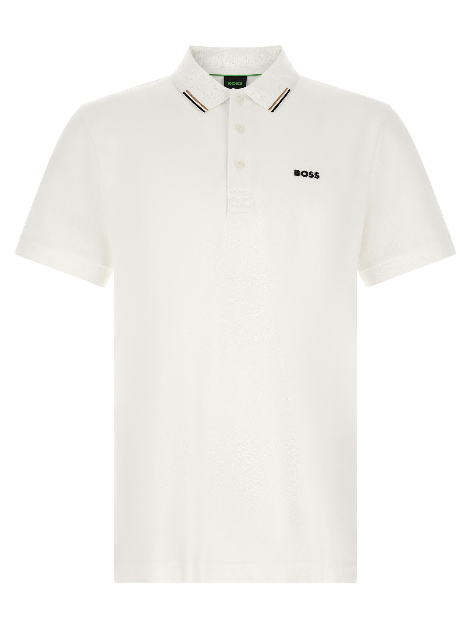 Hugo Boss Weißes Poloshirt aus Baumwolle