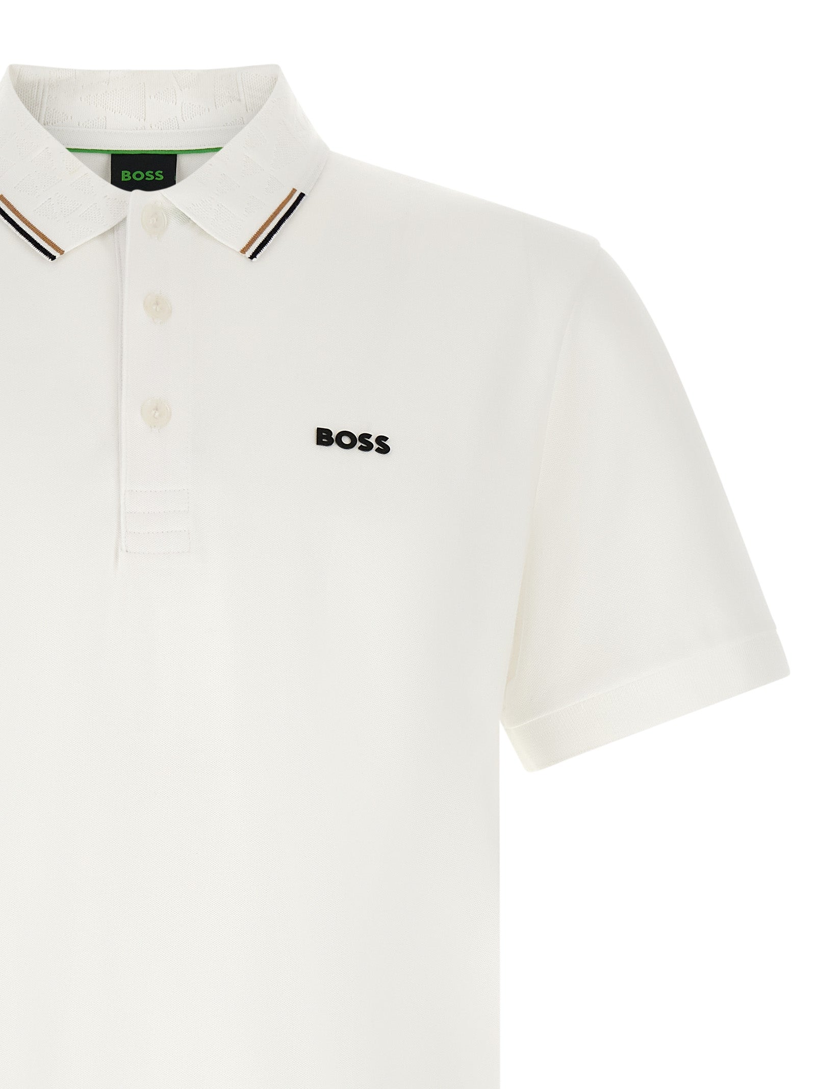 Hugo Boss Weißes Poloshirt aus Baumwolle