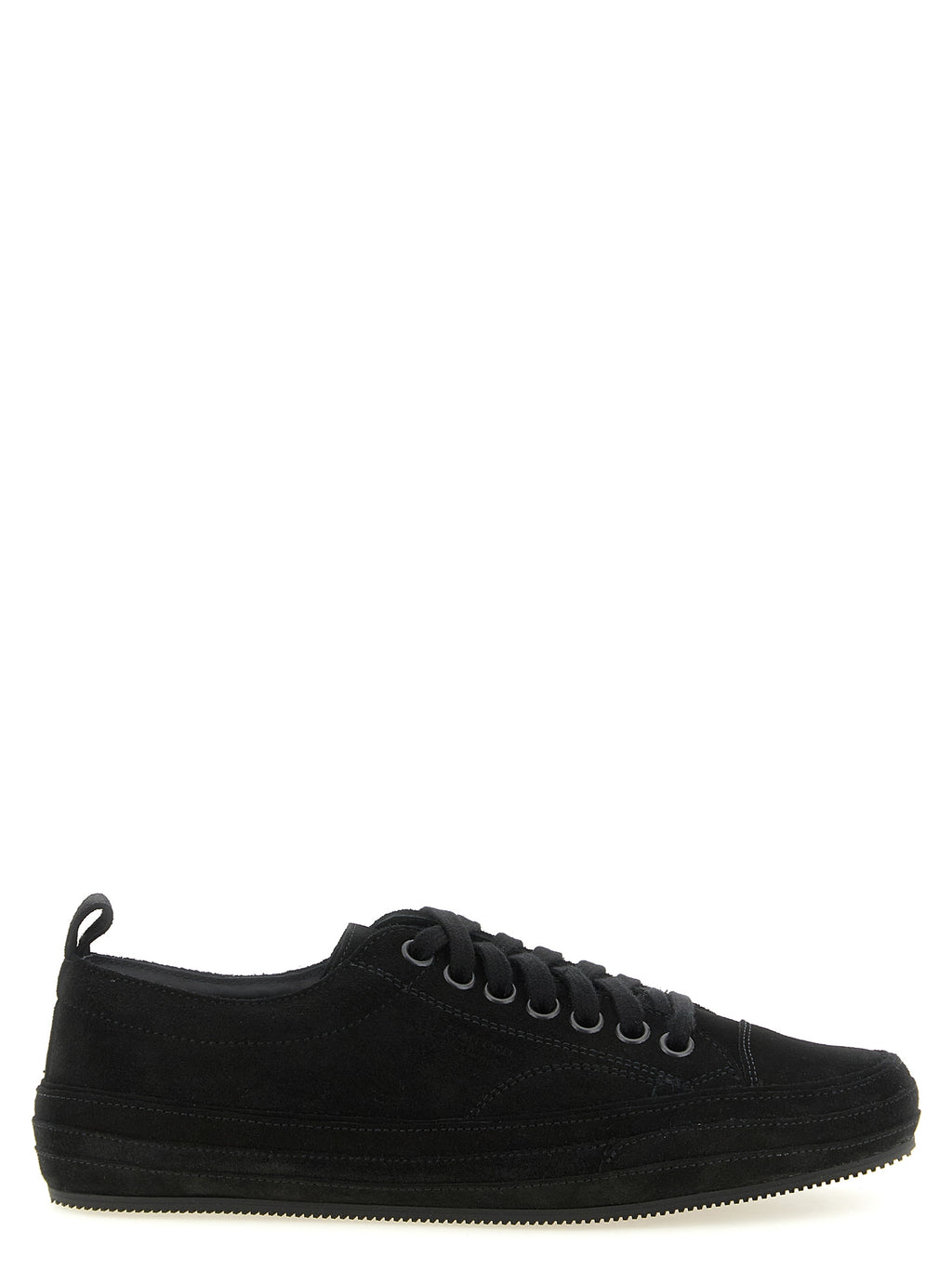 Tom Ford Schwarze Leder Low-Top-Sneaker