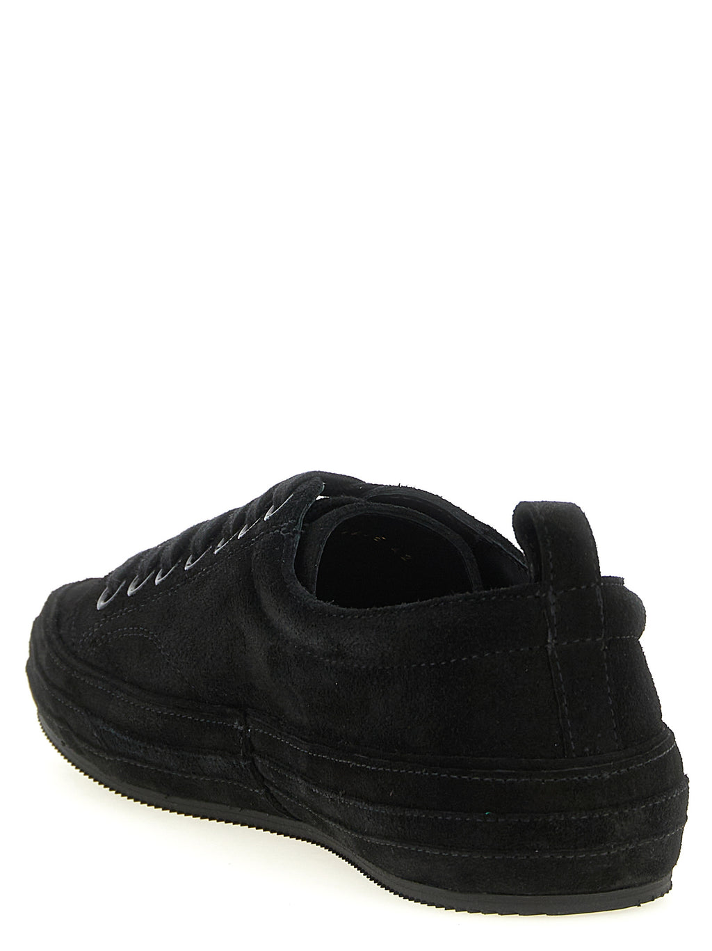 Tom Ford Schwarze Leder Low-Top-Sneaker