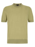 Hugo Boss Bicolor T-Shirt aus reiner Schurwolle