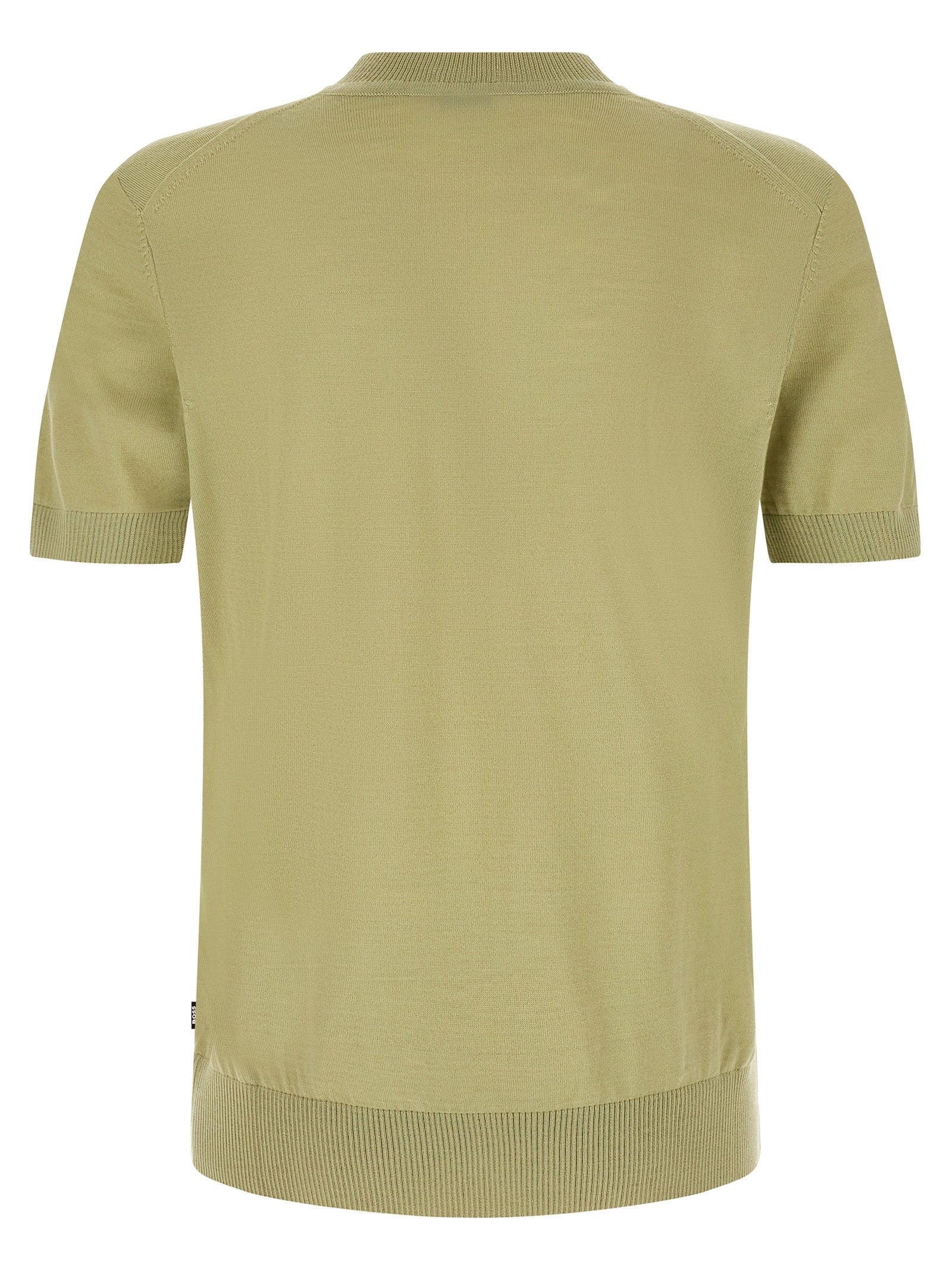Hugo Boss Bicolor T-Shirt aus reiner Schurwolle