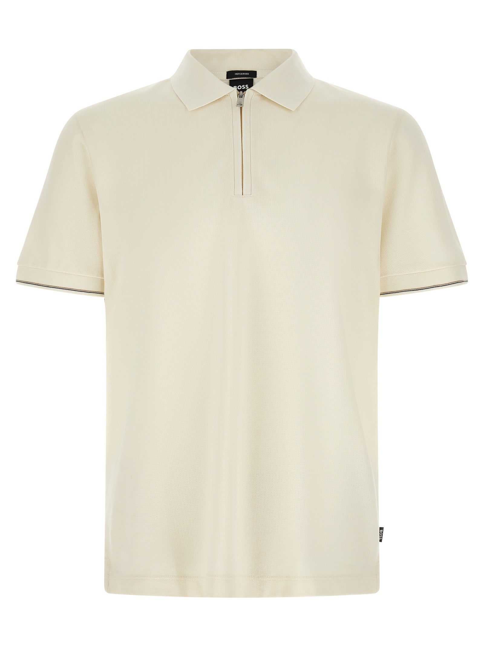 Hugo Boss Beige Cotton Polo Shirt