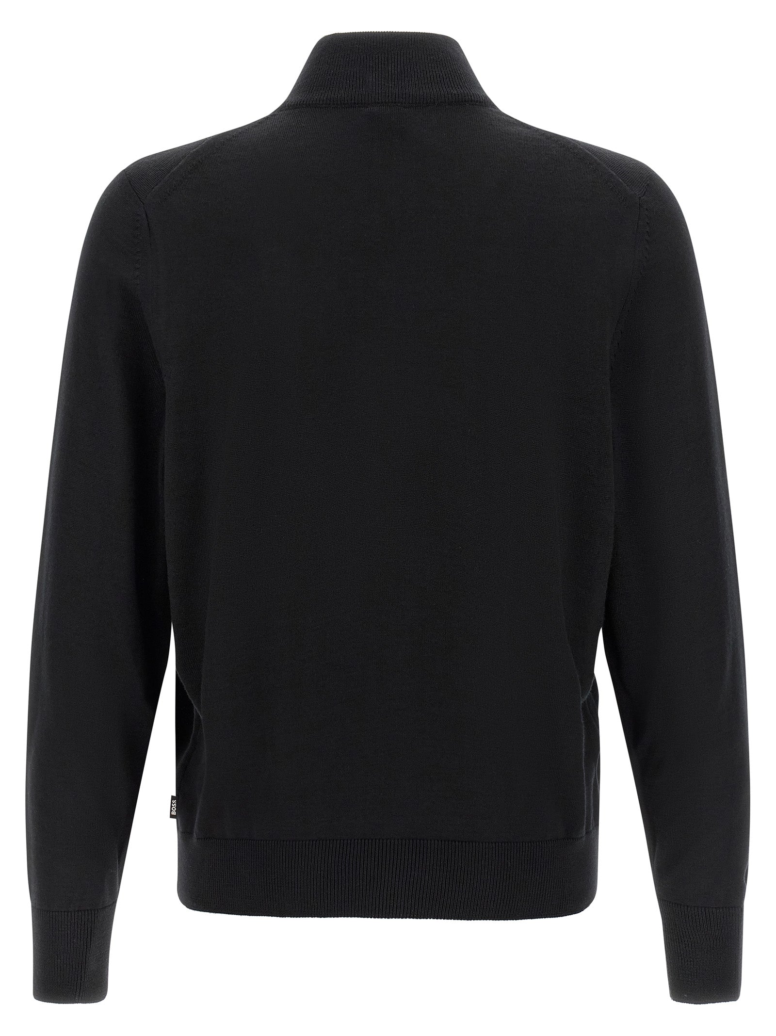 Hugo Boss Schwarzer Cardigan aus Schurwolle