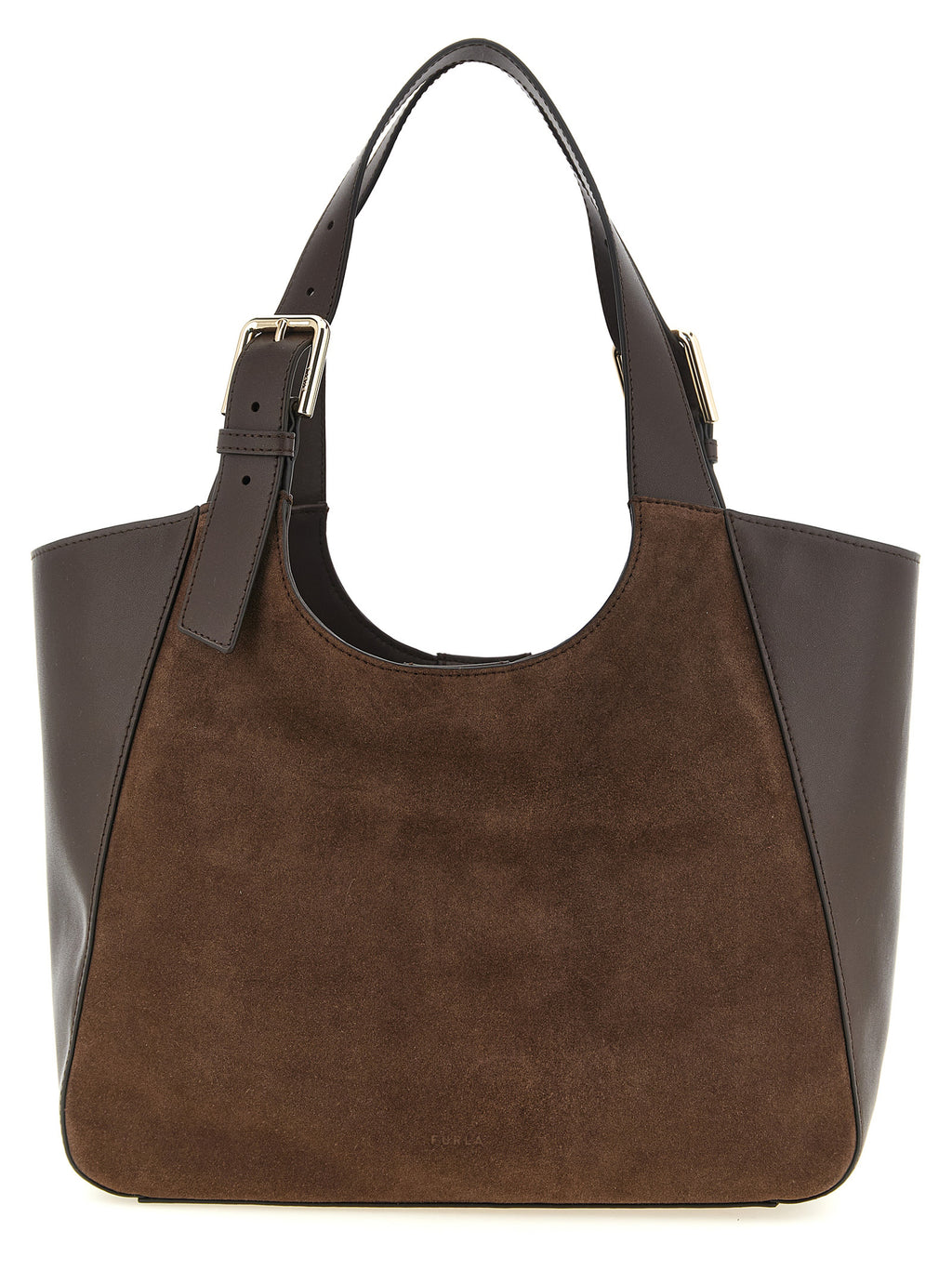 Furla Braune Kalbsleder-Tote Bag