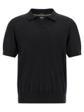 Hugo Boss Schwarzes Poloshirt aus reiner Schurwolle