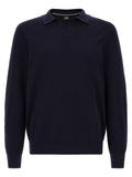 Hugo Boss Blaues Baumwoll-Polohemd