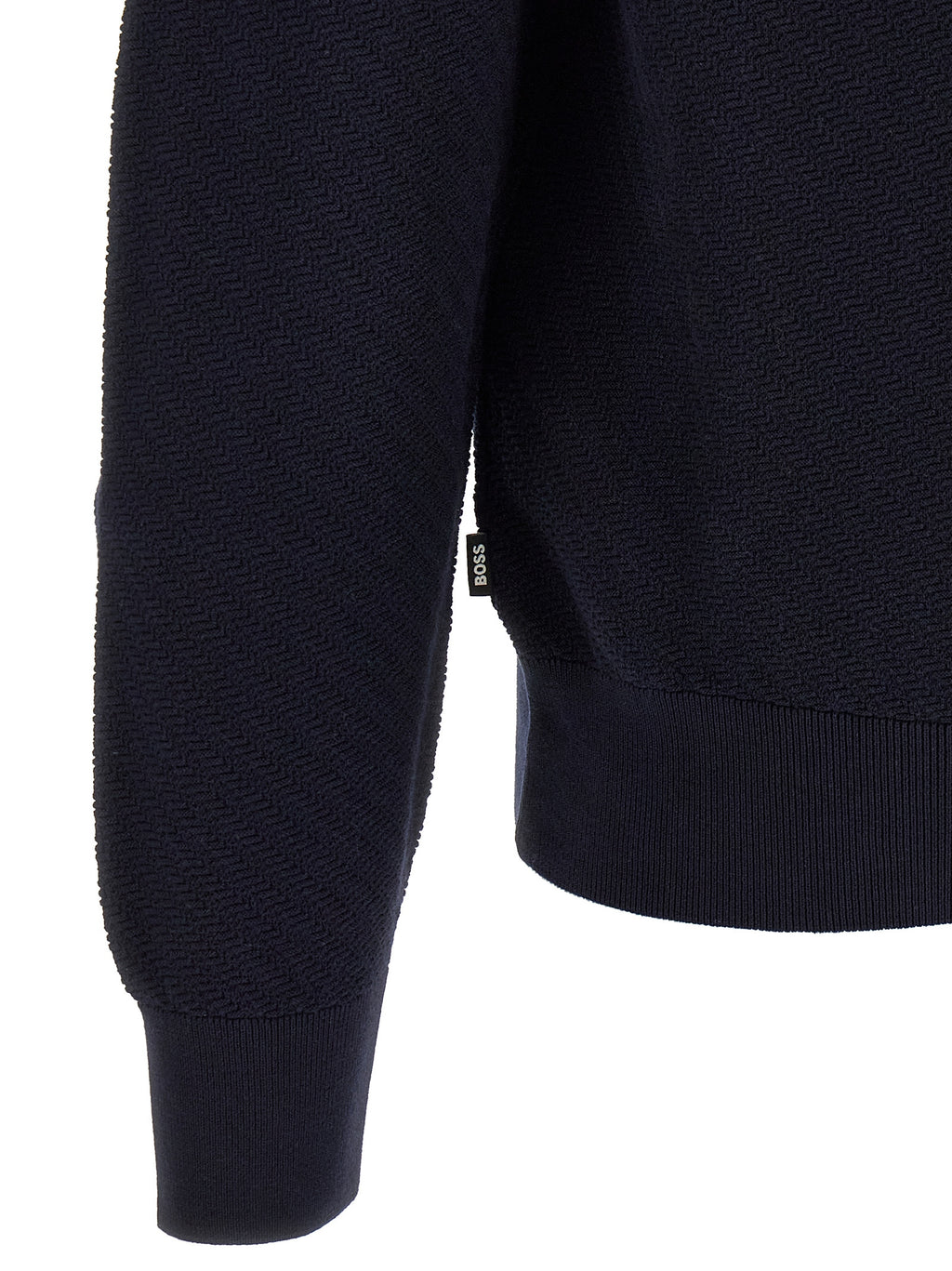 Hugo Boss Blaues Baumwoll-Polohemd