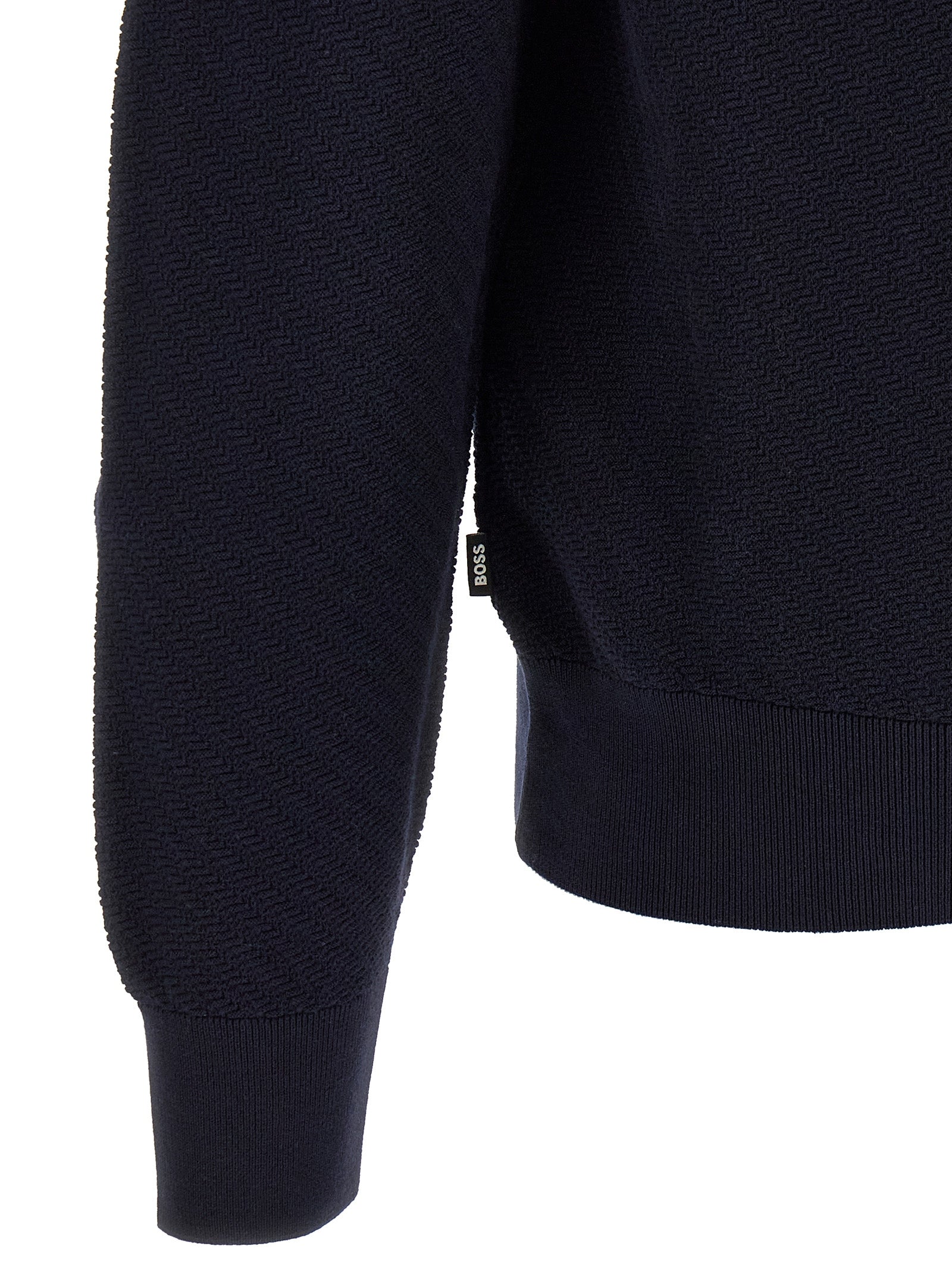 Hugo Boss Blaues Baumwoll-Polohemd