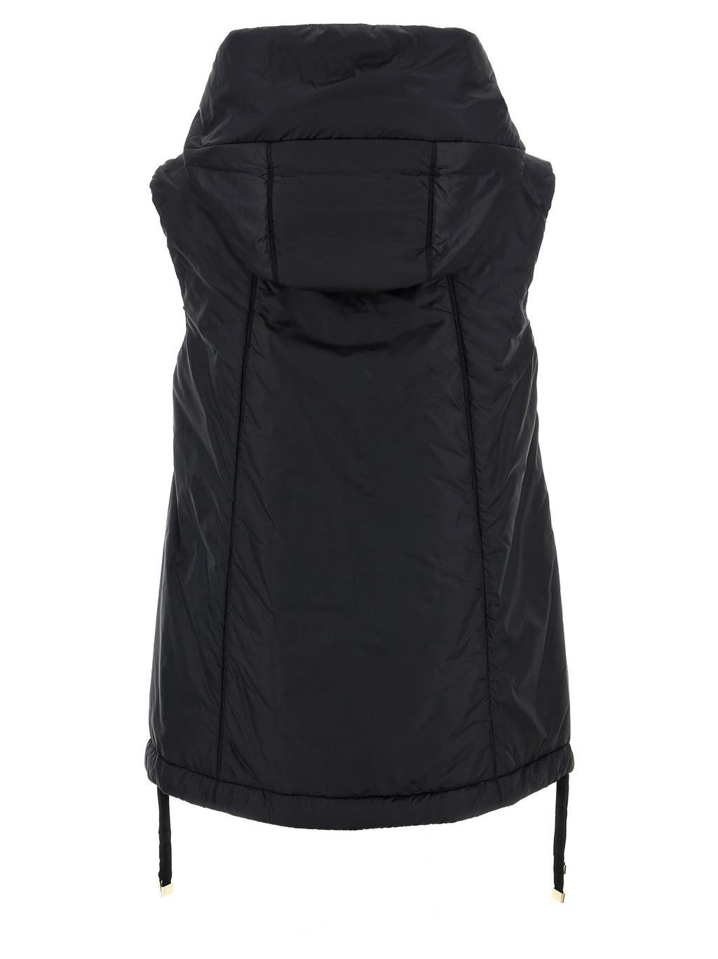 Max Mara Schwarze ärmellose Jacke aus Polyester