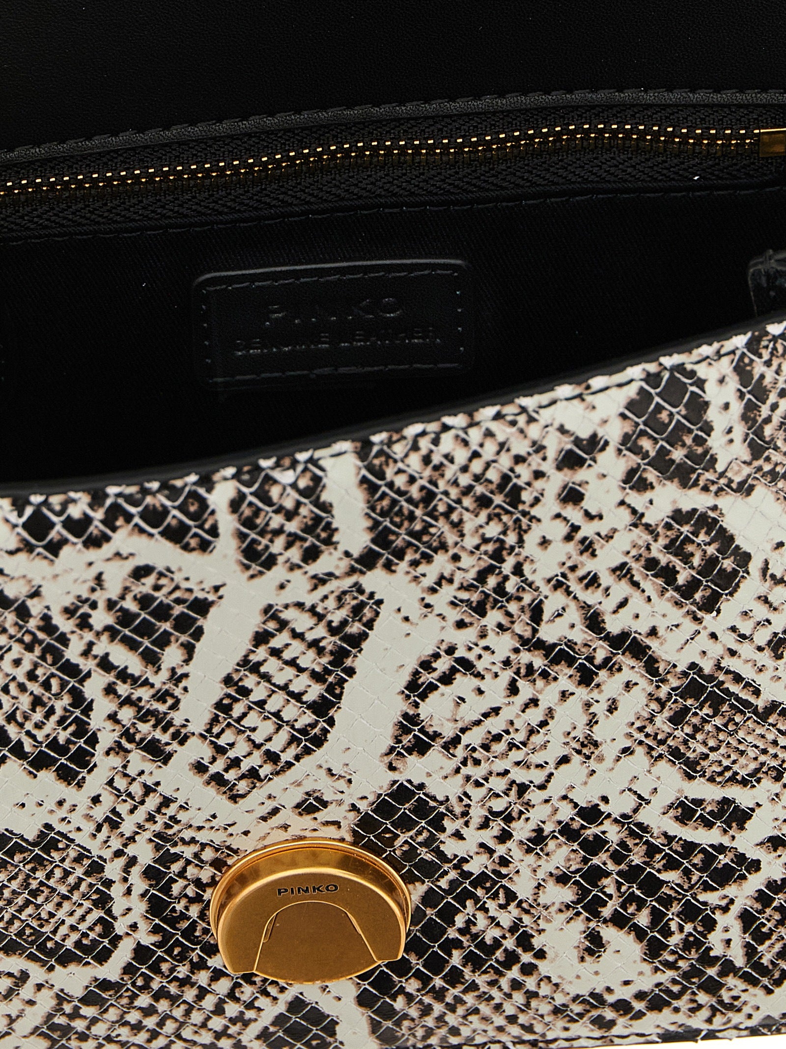 PINKO Graue Kalbsleder-Handtasche