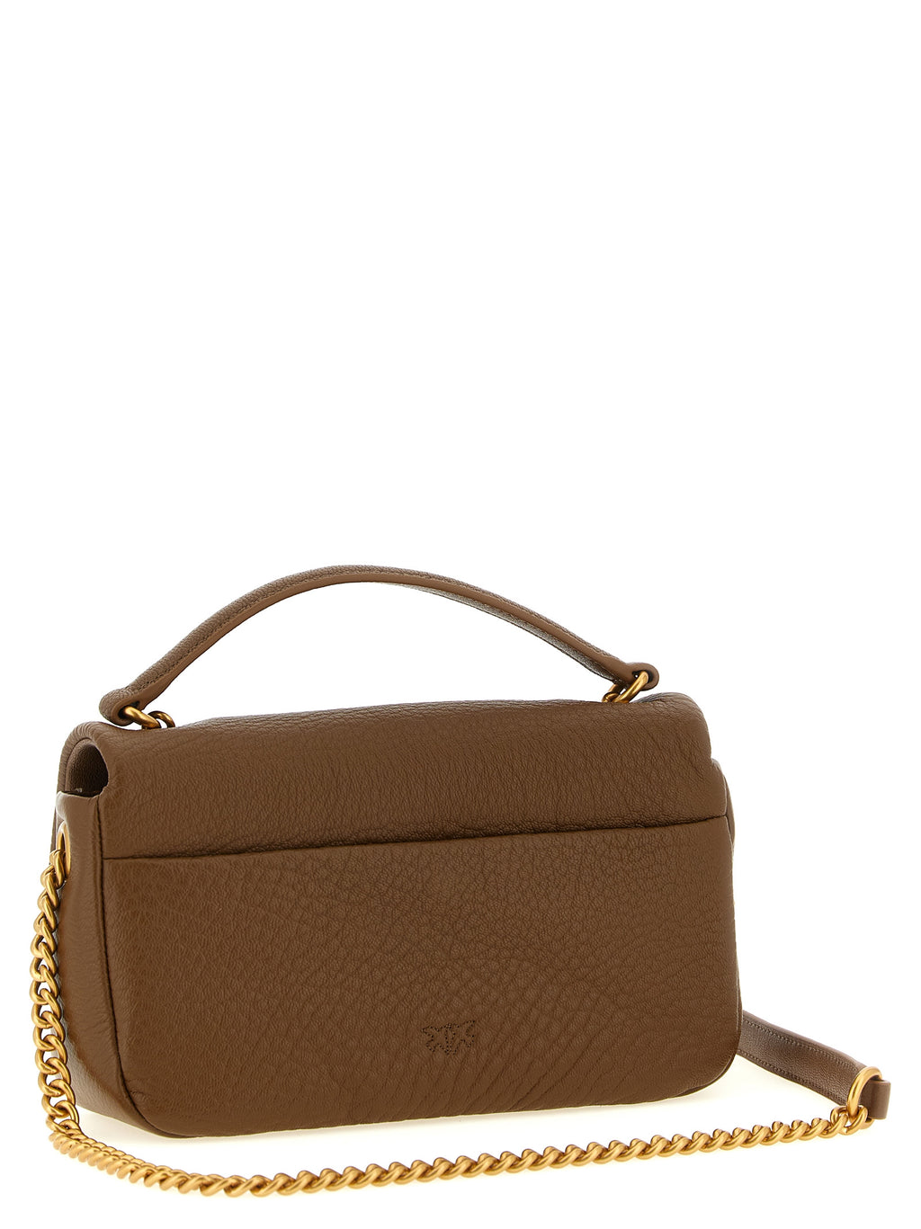 PINKO Schultertasche aus braunem Lammleder
