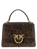 PINKO Braune Kalbsleder-Handtasche